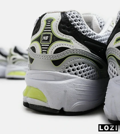 کفش کتانی مردانه و زنانه سفید نقره ای لیمویی NEW BALANCE 1064 مدل 5626