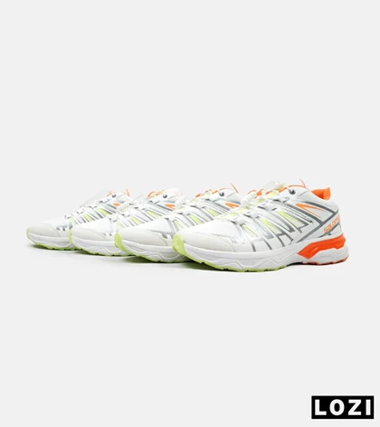 کفش کتانی بزرگ پا سفید نارنجی سالومون Salomon X ULTRA