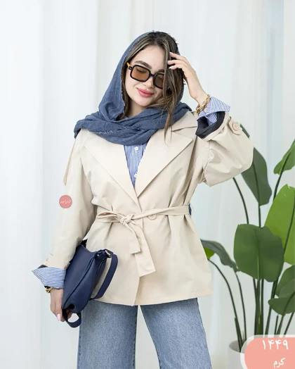 بارانی دودکمه ژیکان 1449