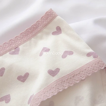 شورت صورتی قلبی ( سایز L)