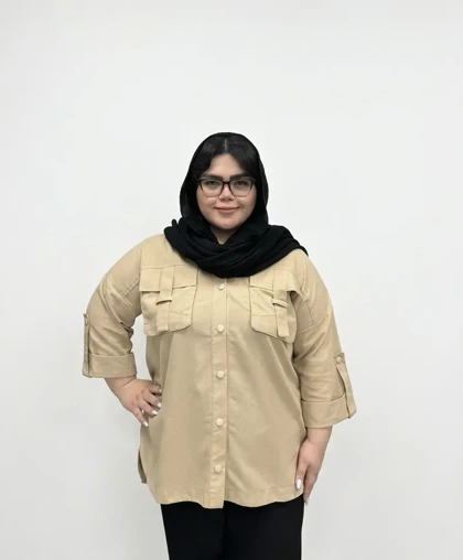 مانتو لینن جیب پاکتی سایز بزرگ زنانه