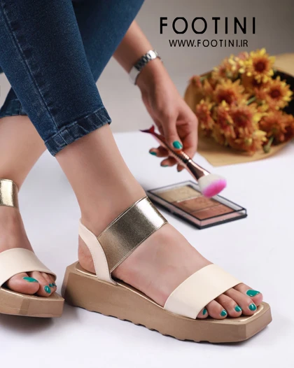صندل رکابدار طبی الکساندرا کرم طلایی
