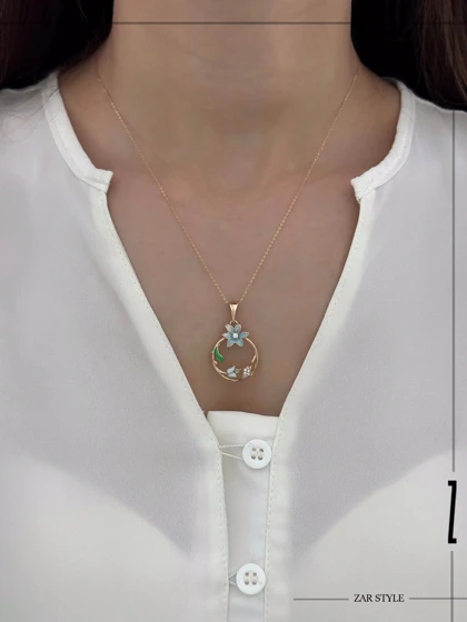 نیم‌ست حلقه گل میناکاری