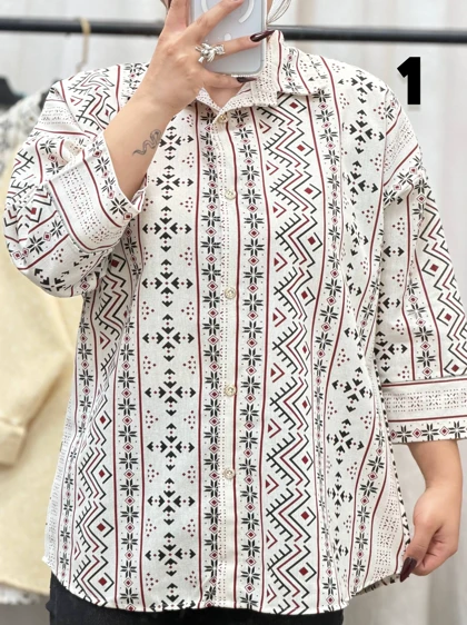 مانتو شومیز لینن زنانه