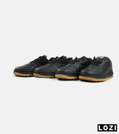 کفش کتانی مردانه و زنانه مشکی کرم نایک NIKE AIR FORCE مدل 2140
