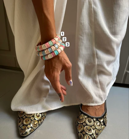 بنگل فشن میناکاری رینگی وارداتی