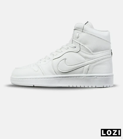 کفش کتانی ساق‌دار مردانه و زنانه سفید NIKE jordan 1 مدل 7582