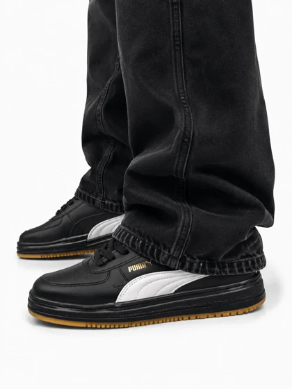 کفش کتانی زنانه مدل پوما مشکی سفید Puma