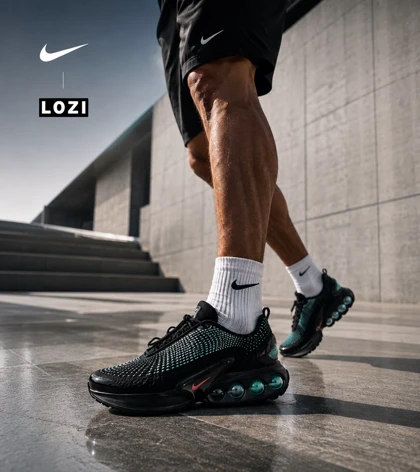 کفش کتانی مردانه و زنانه مشکی سبز NIKE Air Max DN Ultra مدل 9257