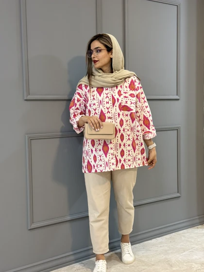 شومیز مانتویی گلسا