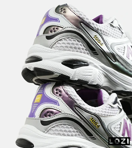کفش کتانی مردانه و زنانه سفید بنفش NEW BALANCE 1064 V.2 مدل 6362