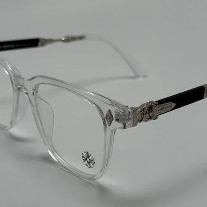 عینک بلوکات کروم هارتز کریستال نقره ای Chrome Hearts 2272 - کیفیت مستر