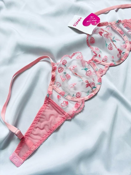 ست تورگاز گل رز صورتی هانیس