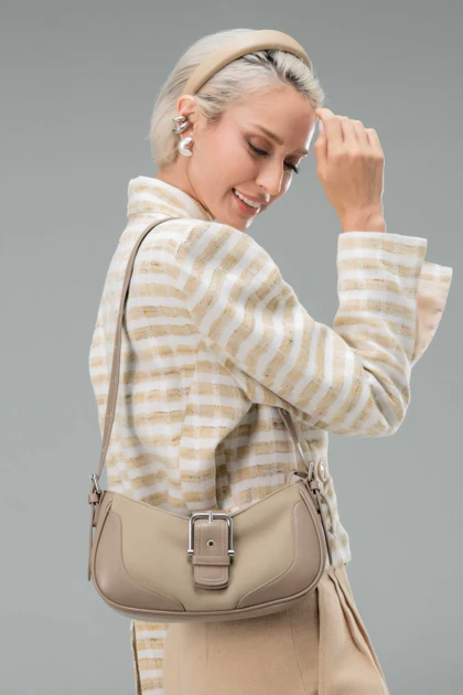 کیف دستی زنانه چرم مصنوعی دیوید جونز DAVIDJONES
