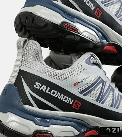 کفش کتانی مردانه و زنانه خاکستری مشکی Salomon Waterproof V.2