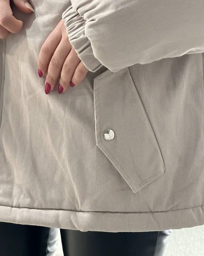 کاپشن کتان آستردار کد 4253