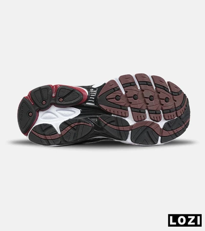 کفش کتانی مردانه و زنانه طوسی قرمز Saucony pro grid omni 9 مدل 8644