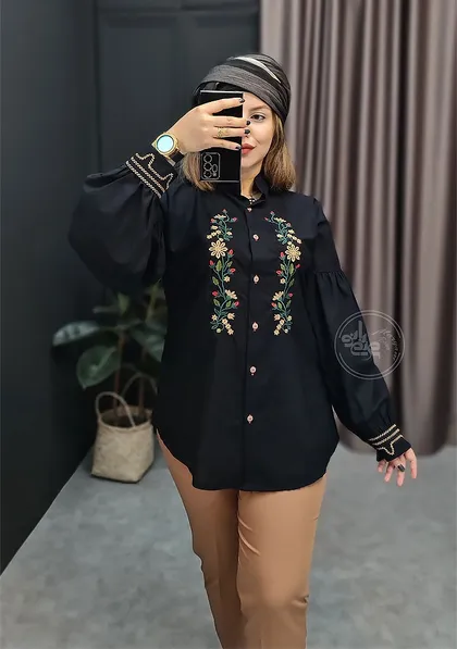 شومیز مانتویی روجا