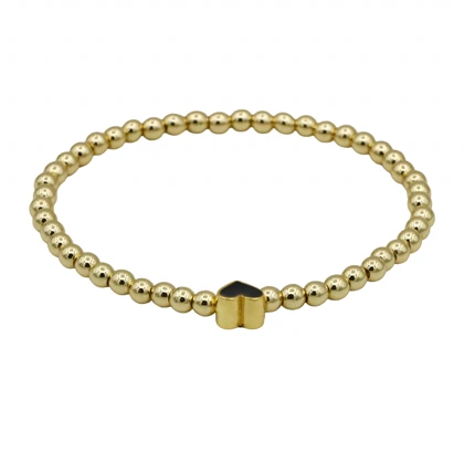 دستبند زنانه مدل کشی طرح قلب