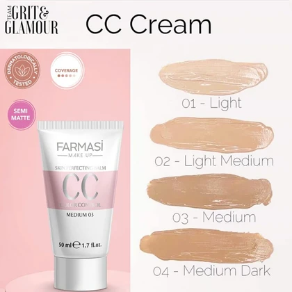 کرم صورت CC فارماسی, مدل CC Cream مناسب انواع پوست حجم 30 میلی‌لیتر