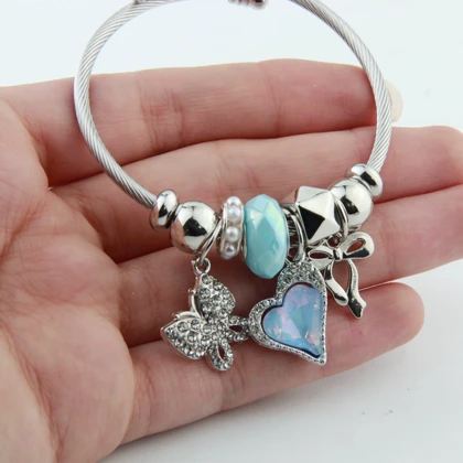 دستبند پاندورا طرح قلبی