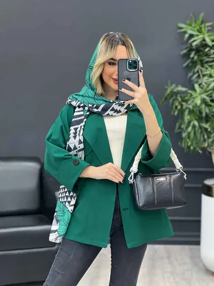مانتو ژیله دکمه دار