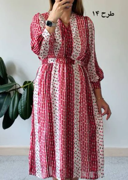 پیراهن حریر سرمه سری 10