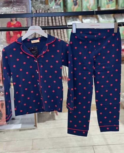 بلوز شلوار بچگانه کد25009 طرح خال‌خالی