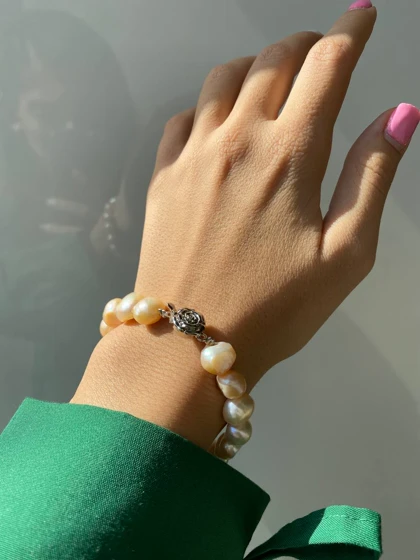 نیم ست مروارید طبیعی کد MO0024E