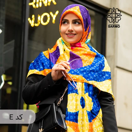 روسری ابریشم مودال چند رنگ الوی