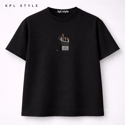 تیشرت باکسی طرح عاشقان موسیقی 100٪ پنبه با چاپ مینیمال گیتار | کد 1337