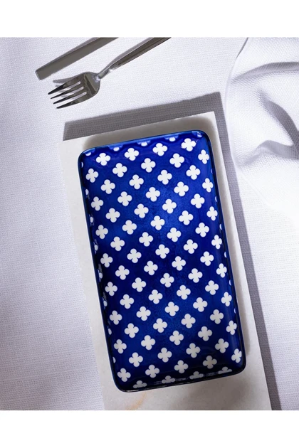 بشقاب سرو Madame Coco مدل Reve Bleu Raye Bone China