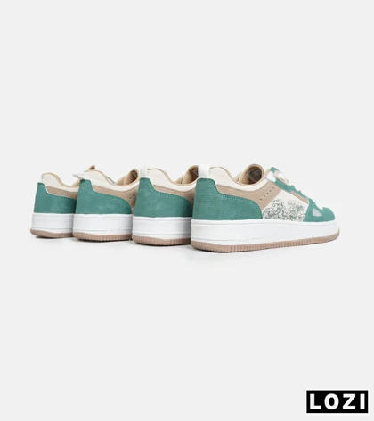 کفش کتانی مردانه کرم سبز NIKE AirForce Draw
