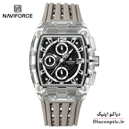 ساعت مچی مردانه سه موتور برند نیوی فورس مدل NF 7105 بند رابر