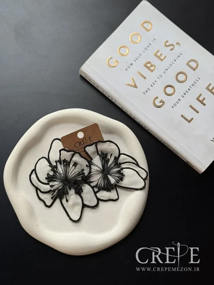 گوشواره پارچه ای طرح گل