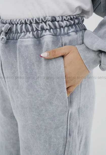 ست سویشرت شلوار زنانه کتان سنگشور کد1006740