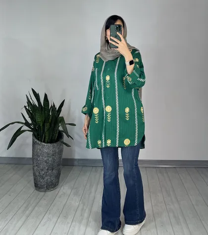 مانتو گلدوزی آزاده
