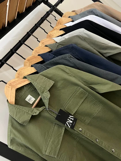 پیراهن کتان دوجیب 2639