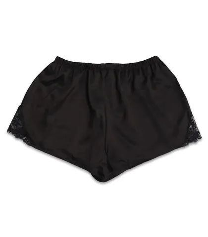 ست تاپ و شورتک ساتن Neev نیو کد 4010 مشکی Black