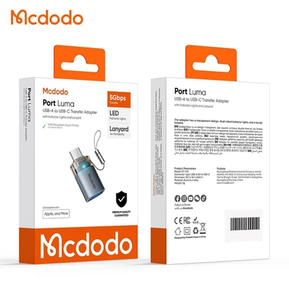 تبدیل و OTG تایپ سی به USB-A 3.0 مک‌دودو مدل OT-7400