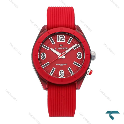 ساعت نیوی فورس NF7103 دخترانه قرمز NaviForce-6977-L