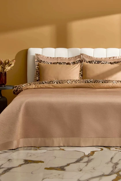 سرویس روتختی دو نفره Karaca Home مدل Clarte پلی‌استر - بژ