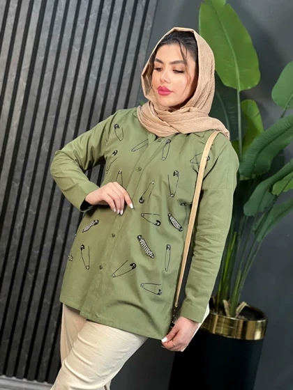 مانتو لینن سنجاق کد 1634