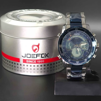 ساعت مچی مردانه جوفاکس، جی فوکس Joefox 2019 دو زمانه و دو موتوره
