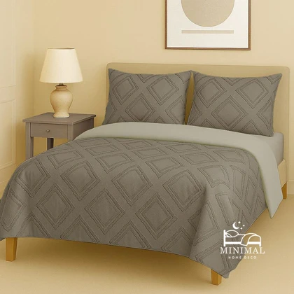 سرویس روتختی کاوری مینیمال طرح برجسته لوزی درشت