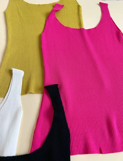 تاپ یقه گرد ساده کبریتی کد2484