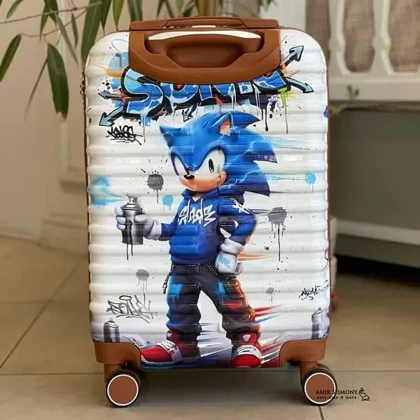 چمدان کودک پسرانه طرح سونیک