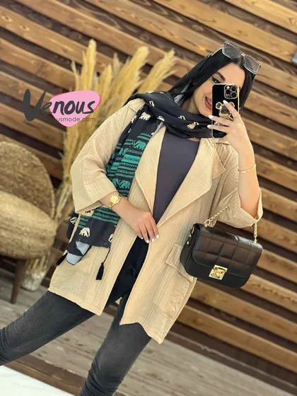 مانتو یقه انگلیسی دلتا