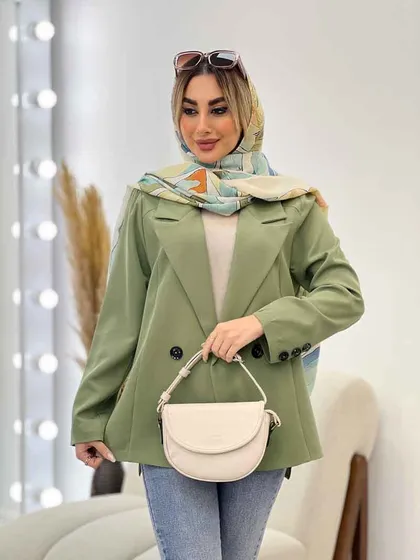 مانتو مازراتی دو دکمه بغل چاک