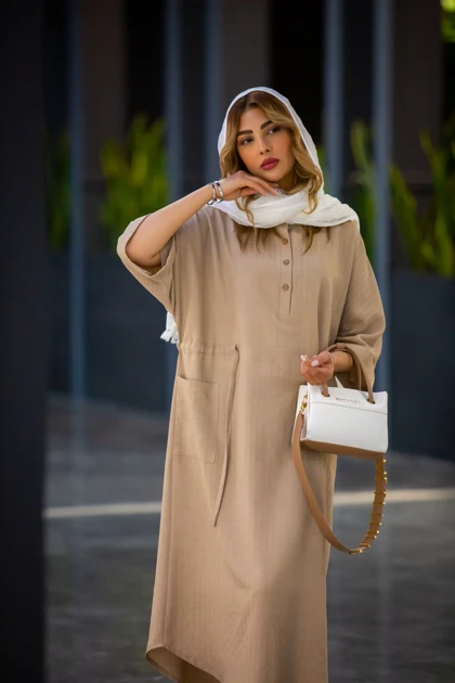 مانتو لوئیز ژاکارد بلند کمر گت